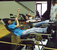 Image: Chase Michaels donates — Carter Blood Center is in town on Thursday until 5:00 pm. Enough time for you to give blood.