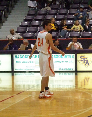 Image: Crocker’s Calm — Senior #24 David Crocker stays relaxed throughout the game.