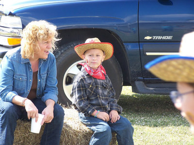 Image: I sure could eat some more BBQ — Jennie Kerr enjoyed the rodeo.