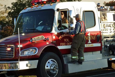 Image: Forreston’s volunteers arrive