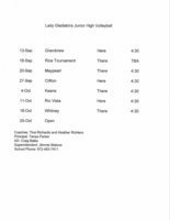 Image: Italy Junior High Volleyball Schedule – 2010