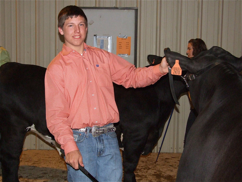 Image: Dressed and ready — Italy’s Kyle Jackson gets ready to show at the Ellis County Youth Expo.