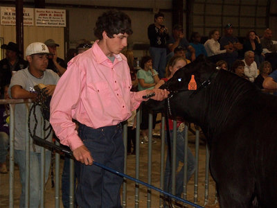 Image: Didn’t expect it — Russell Helms is awarded first in class with his animal.