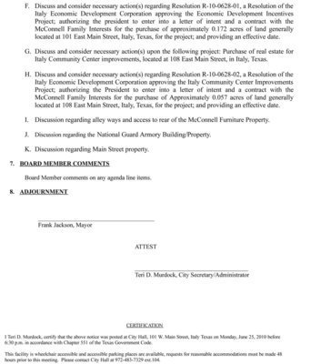 Image: EDC Agenda: page 2