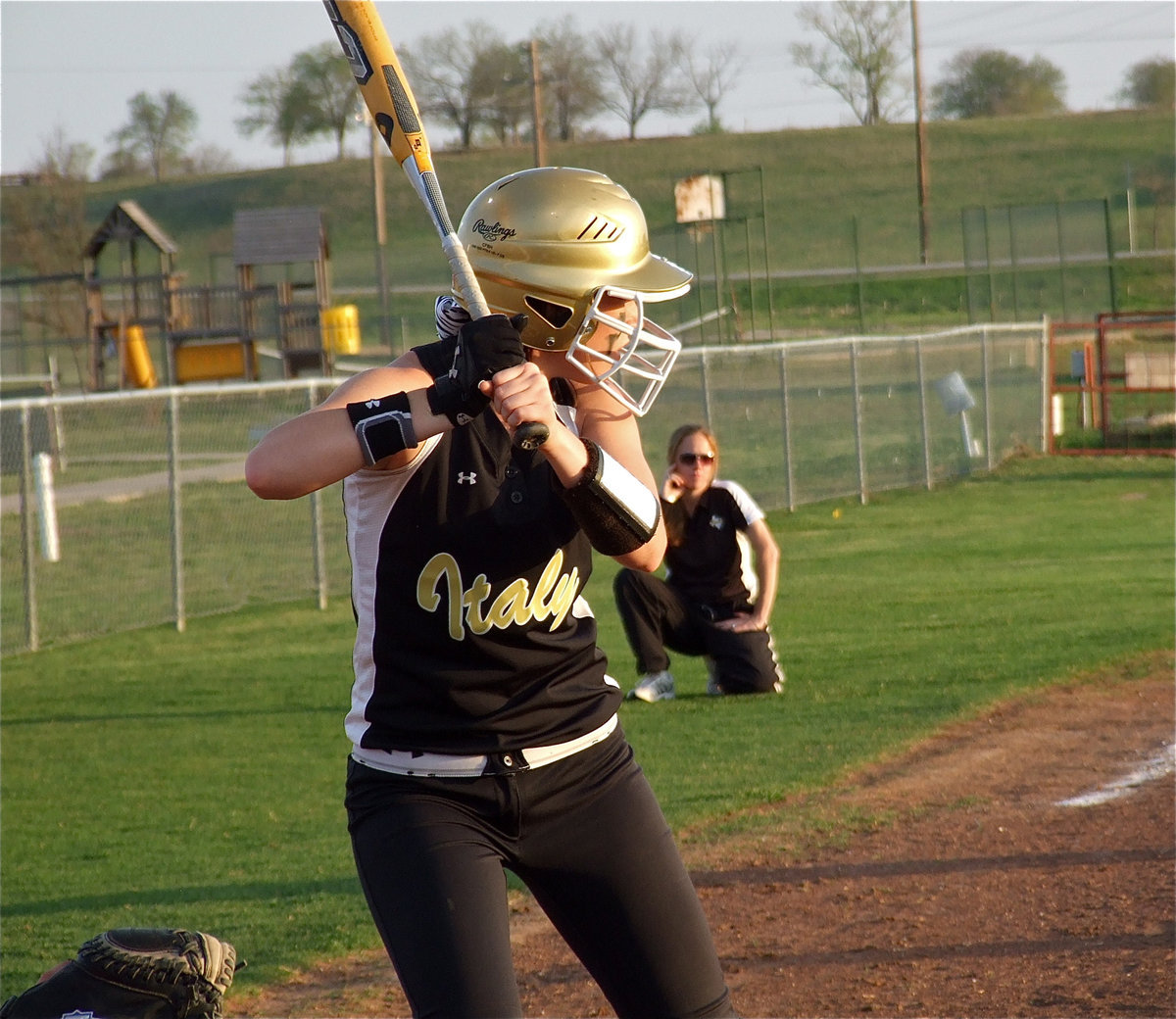 Image: Bumpus can bring it — Lady Gladiator Bailey Bumpus is looking for just the right pitch.