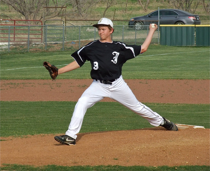 Image: Bailey Walton — JV pitcher, Bailey Walton, leads Italy to an 8-2 win.
