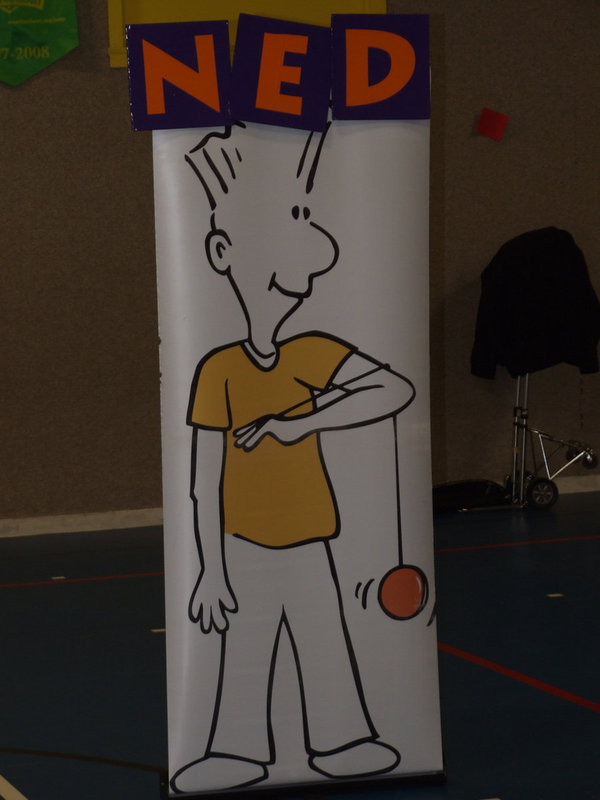 Image: Ned — Jeff’s cardboard friend.