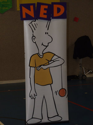 Image: Ned — Jeff’s cardboard friend.