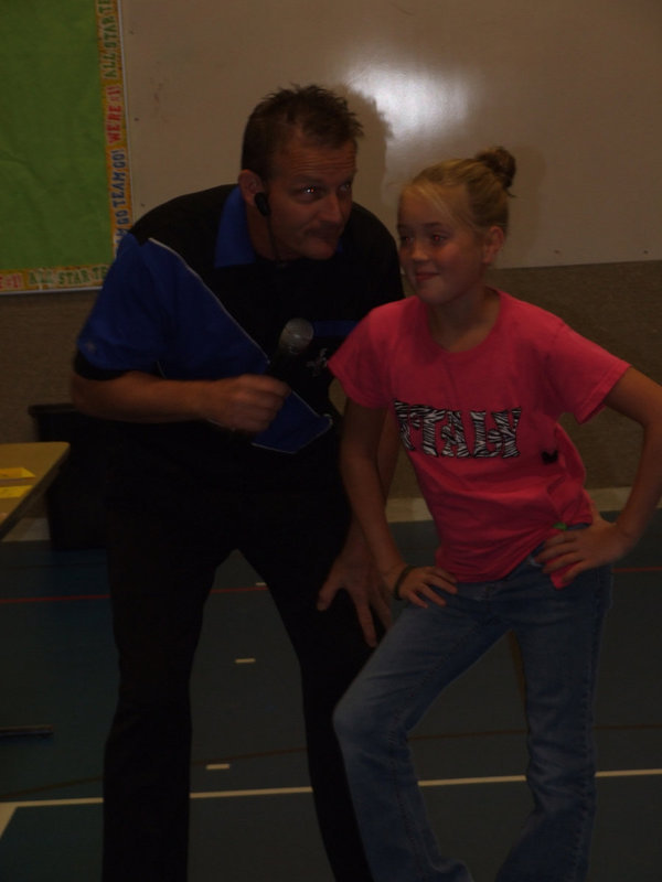 Image: Jeff and Hannah — Hannah Washington is giving us her answer to the question, “How do you become a champion?”