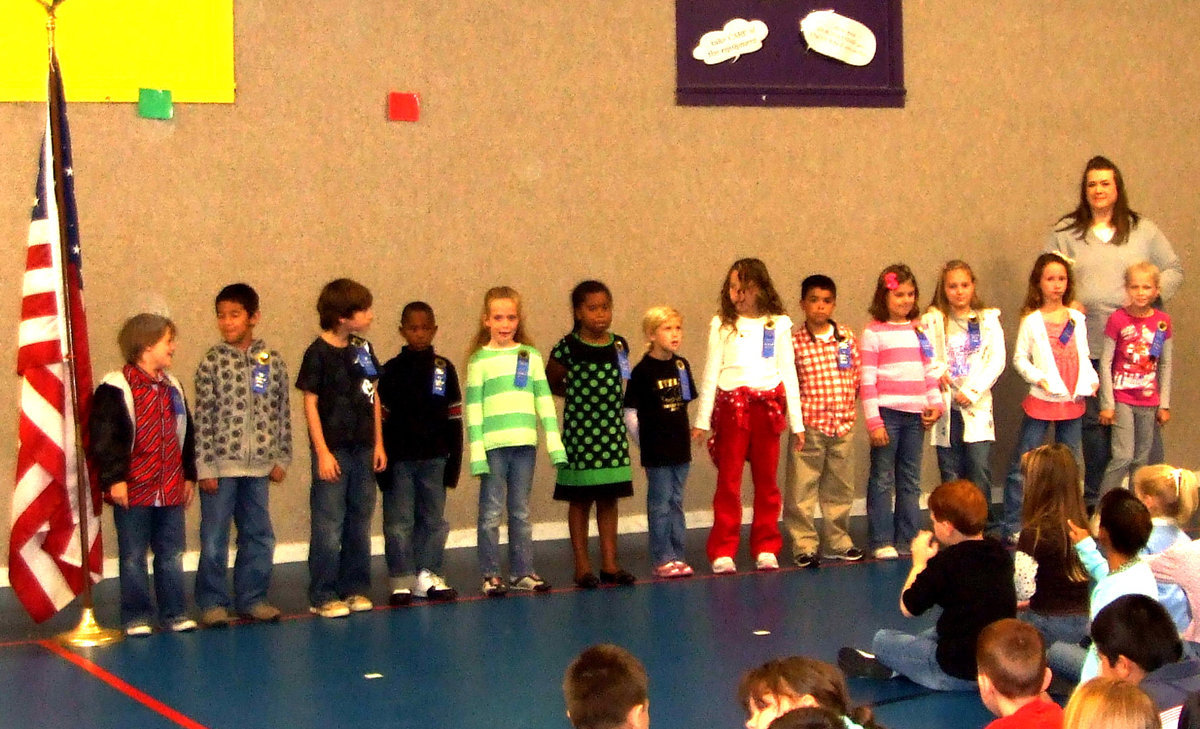 Image: Second Graders — These second graders earned all A’s.