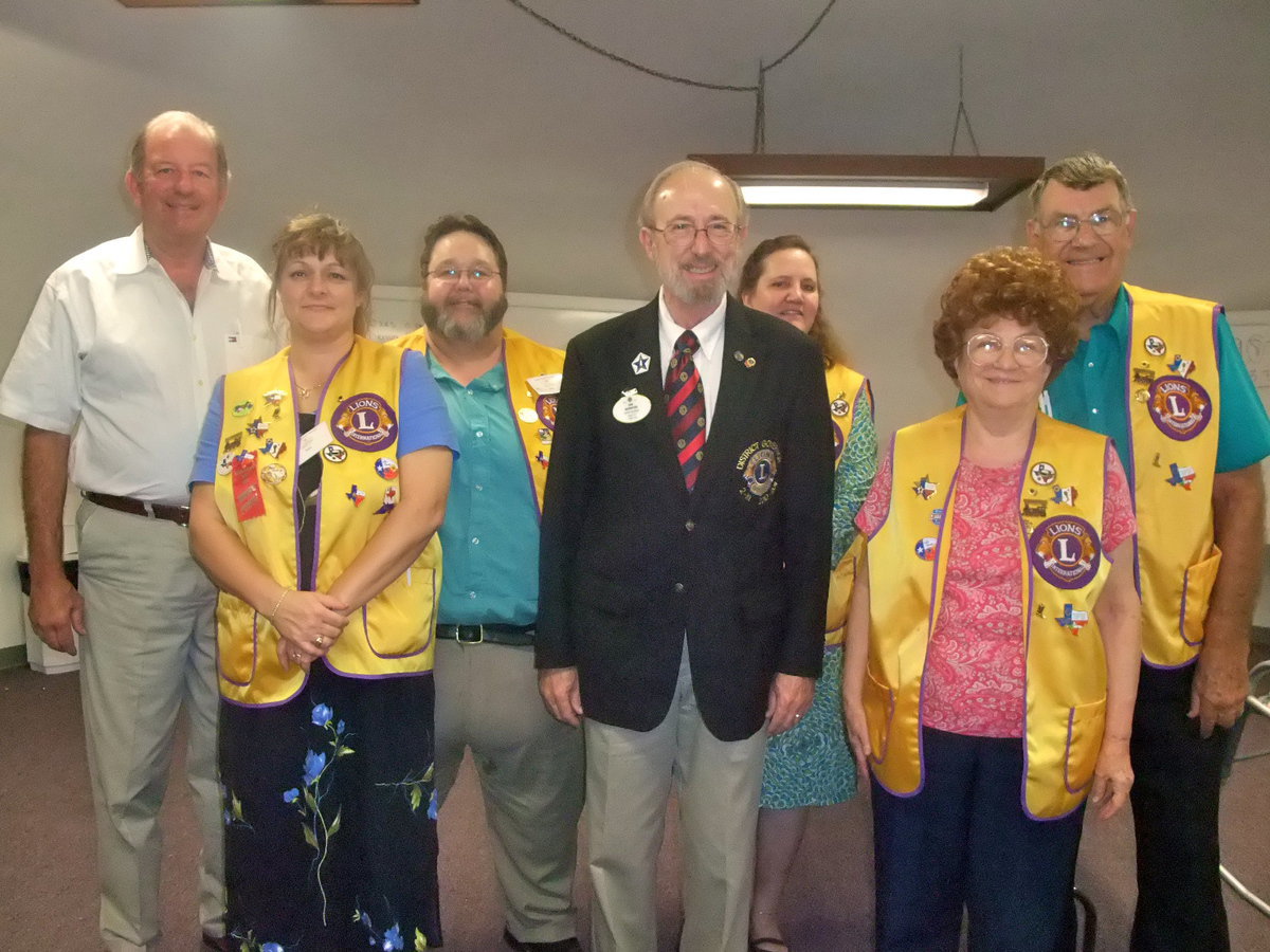 Image: Lions and More — Jimmy Hobbs, Flossie Gowin, Arvil Gowin, Dan Busiecker, Meg Lyons, Mayme Onstad and Al Onstad.