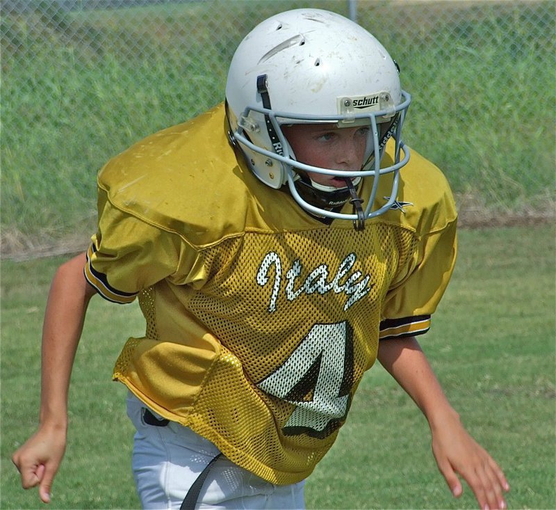 Image: On the charge — Ty Windham looks like a linebacker.