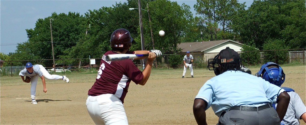 Image: Tyler throws — Corsican Tigers-Blue pitcher Tyler Casbeer guided his team past Bynum with a 15-1 win in their first game on Saturday.