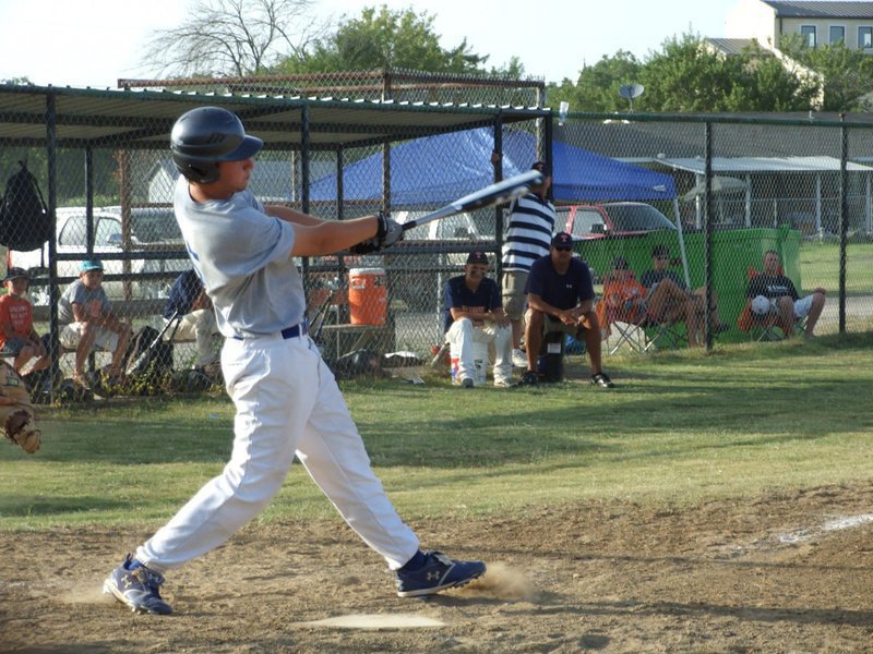 Image: Hits keep coming — The Corsicana Tigers-Blue hitters were having a field day on opposing defenses.