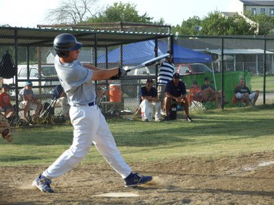 Image: Hits keep coming — The Corsicana Tigers-Blue hitters were having a field day on opposing defenses.