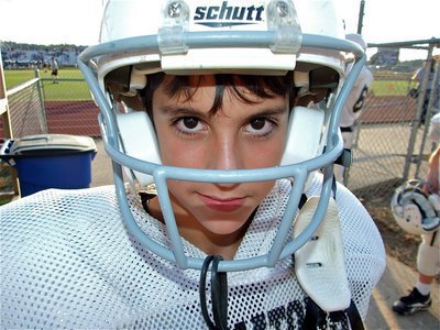 Image: Mason Womack — Mason Womack(88) is ready to take on the Cougars in Leon.