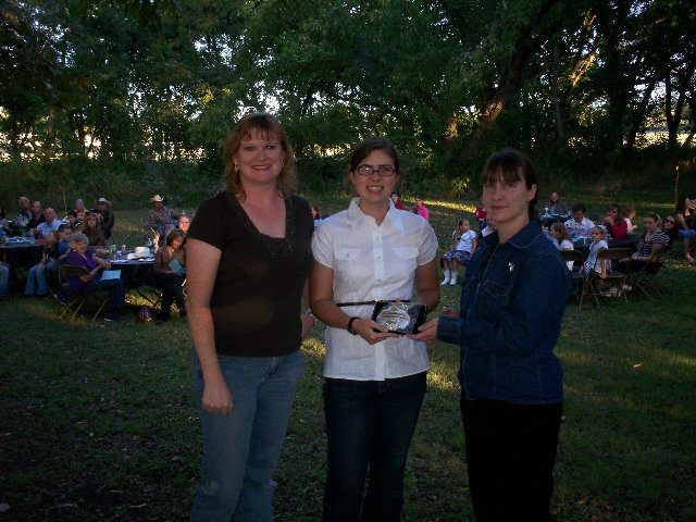 Image: ECEA Special Award Winners — A few of the special award winners were from left, Julie Hinz winner of the Charlie Huff Hall of Fame Award, Rebecca Stimpson winner of Nancy Jessup Sportsmanship Award, and Tracey Friedmann winner of Randy McMullan Spirit Award.