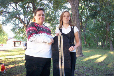 Image: ECEA Top 5 Winner — Courtney Griffith, right, of Midlothian won the Champion Aged Geldings at Halter buckle, along with top five English 10-13 division and top five western division with the black Quarter Horse, Capital Te Strut, who is owned by the Flying Dollar Ranch of Italy.