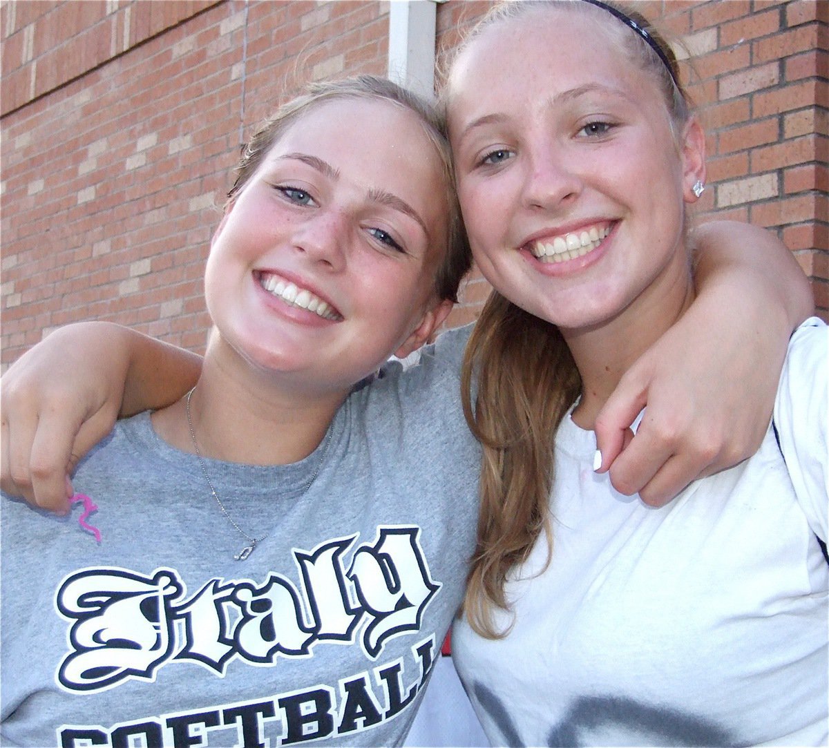 Image: Together we can! — 8th grade band members Madison Washington and Jaclynn Lewis are excited about the upcoming school year!