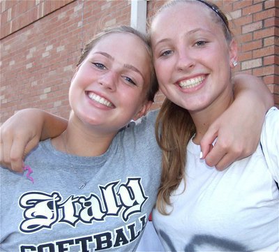 Image: Together we can! — 8th grade band members Madison Washington and Jaclynn Lewis are excited about the upcoming school year!