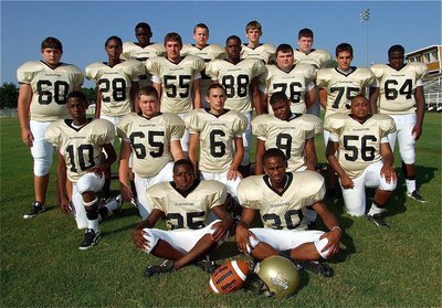 Image: 2010 Italy JV Gladiators — Top row: [Name Withheld], Bailey Walton, Justin Wood, Jake Escamilla Third row: Kevin Roldan, Trevon Robertson, Zackery Boykin, Paul Harris, Hank Seabolt, Cody Medrano, Adrian Reed Second row: Eric Carson, Zain Byers, Tony Wooldridge,  Jalarnce Jamal Lewis, Darol Mayberry Bottom row: Dominic Wilson and Michael Clark.