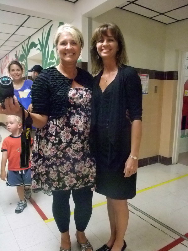 Image: Tammy Wallis & Teresa Young — Tammy (principal) and Teresa (Inclusion teacher) are ready for school to start.