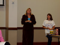 Image: Relay for Life meeting — Relay for Life event co-chairs, Denise Owens and Dee Dee Morris