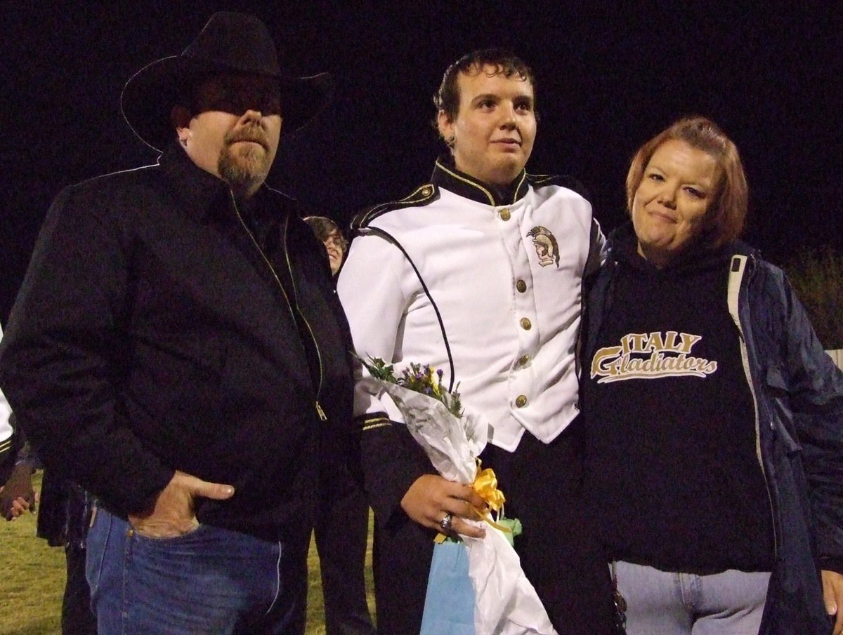 Image: Shane Cotter — Shane was escorted by his mom and dad.