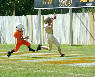 Image: Ryder celebrates — Ryder Itson(6) knows how to celebrate a Homecoming touchdown.
