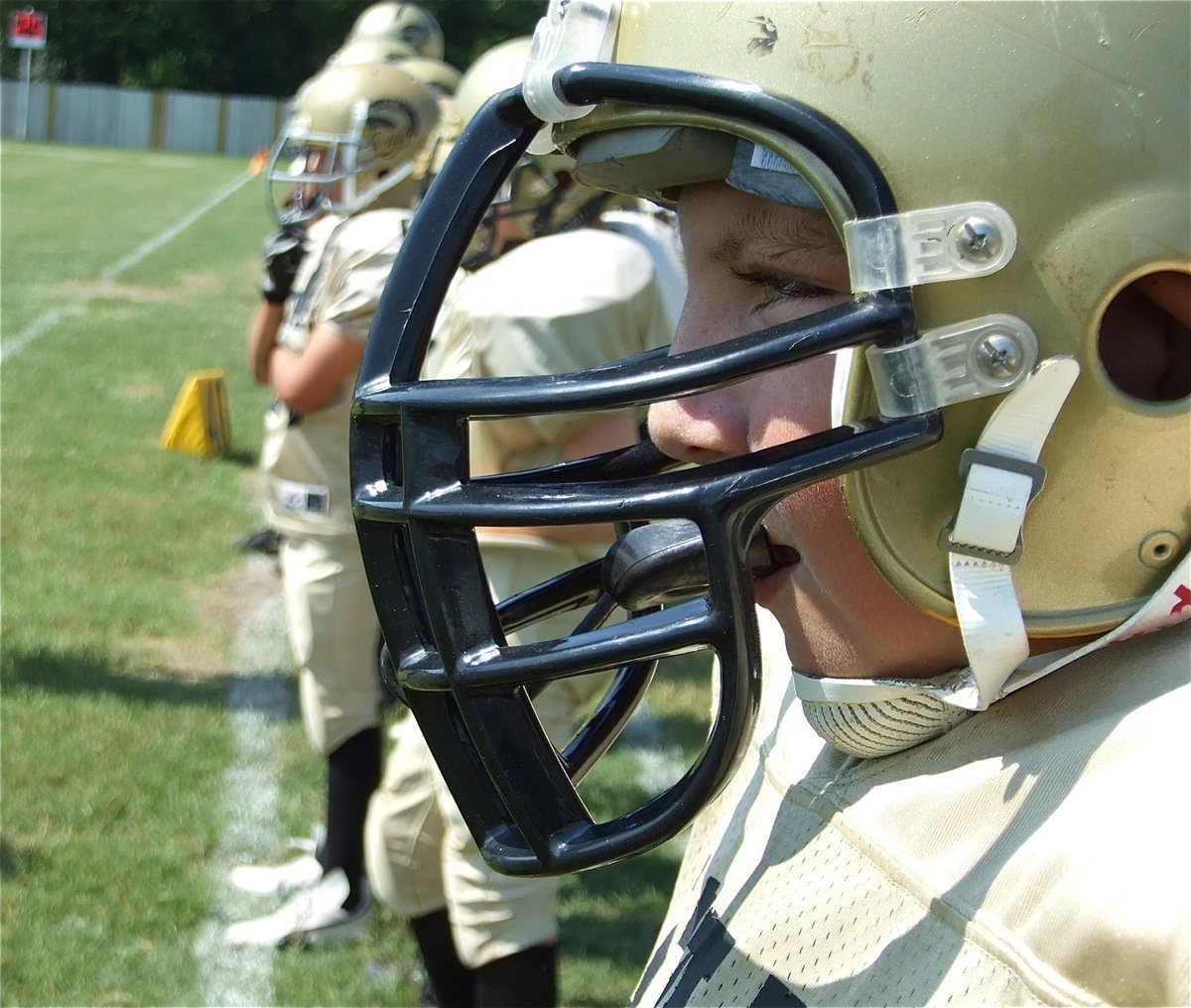 Image: Nathan studies — Nathan Gomez studies Ferris’s offensive strategy.