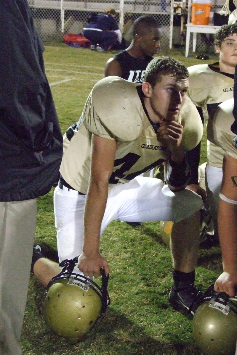 Image: Kyle Wilkins — #44 Kyle Wilkins played hard against Wortham.