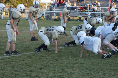 Image: Gladiator lineup — The Gladiator offense is ready for the snap.