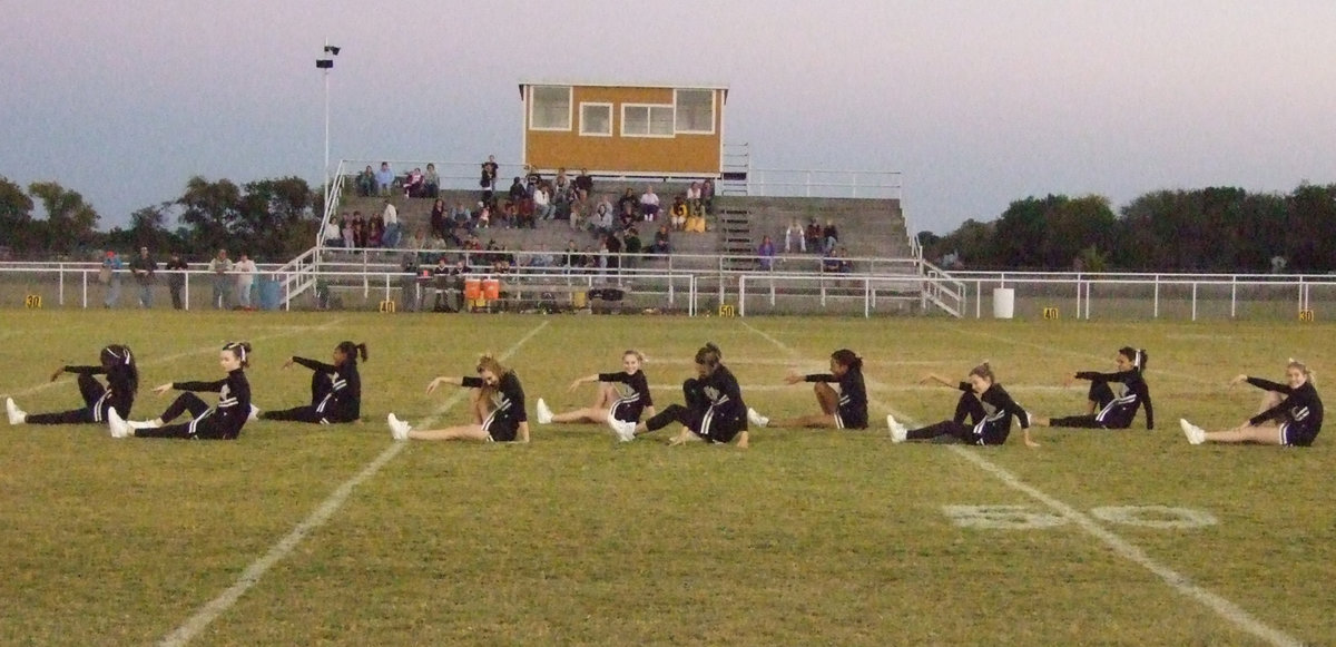 Image: IJH Cheerleaders Perform — The cheerleaders perform a dance during halftime.