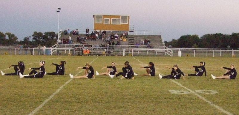 Image: IJH Cheerleaders Perform — The cheerleaders perform a dance during halftime.