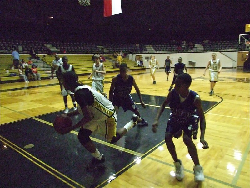Image: What a save — Treyvon Roberston(15) saves the ball.
