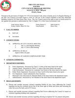 Image: Agenda page 1