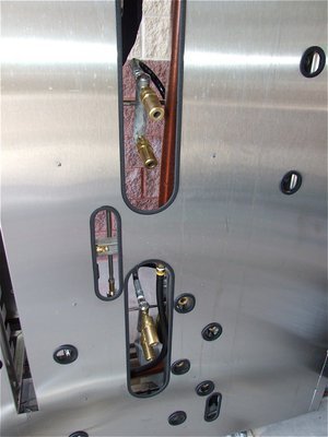 Image: Spray Nozzles — The Water Wizard includes 14 moving water nozzles that spray at 1,000 psi.