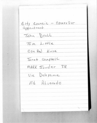 Image: Candidates for council vacancy