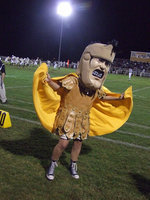 Image: Grrrr — The Gladiator knows what it takes on the battlefield.