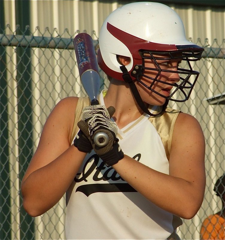 Image: Advantage batter — Being a pitcher herself, Jaclynn Lewis knows what to look for from the opposition.