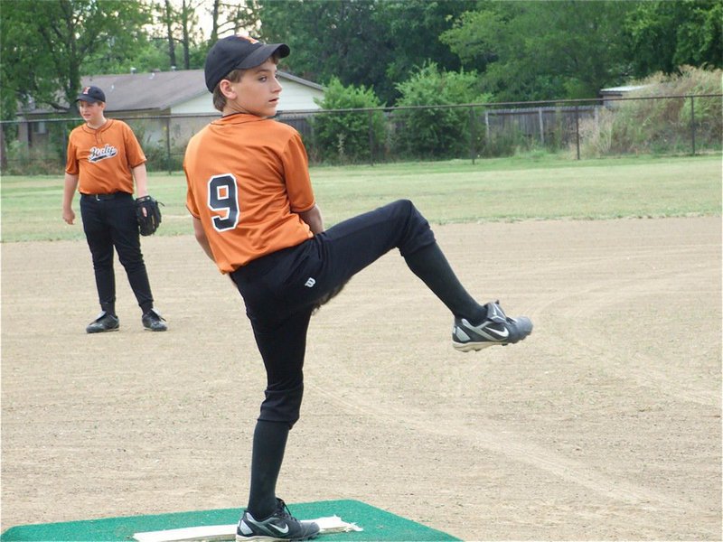 Image: Levi pitches well — Levi McBride goes the distance against Whitney to help Italy win 17-5 before the 6th inning.