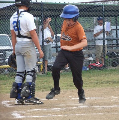 Image: Brandon scores — Brandon Connor scores to help Italy win the rematch against Whitney 17-5.