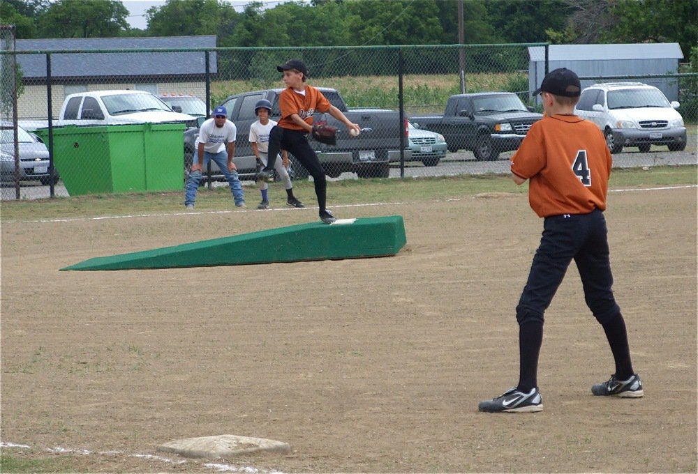 Image: Levi gets the win — Pitcher Levi McBride goes the whole way against Whitney to get the win. The effort by McBride allowed pitcher/first baseman Ty Windham to take the slope against Itasca with a fresh arm.