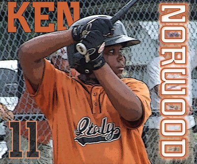 Image: Ken Norwood — Shortstop Kenneth Norwood belted a homerun and a bases loaded triple in game one against Whitney and 3-run triple that knocked Whitney out of the tournament in their second meeting.