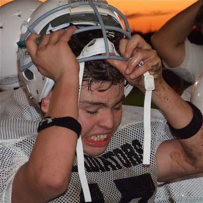 Image: Mud covered — A frustrated Ronnie Gatling(17) gave it his all against the Polar Bears.