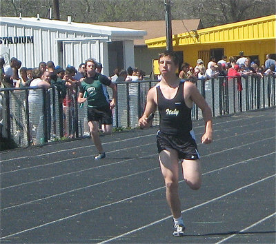 Image: Kyle finishes strong — Kyle Jackson shows his might.