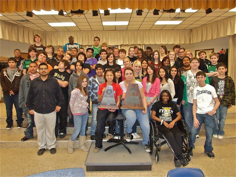 Image: The Gladiator Band — Congratulations to Mr. Jesus Perez, Drum Major Jessica Hernandez, Assistant Drum Major Molly Haight and the entire Gladiator Regiment Band on winning Sweepstakes for the 2nd year in a row.