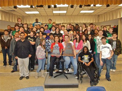 Image: The Gladiator Band — Congratulations to Mr. Jesus Perez, Drum Major Jessica Hernandez, Assistant Drum Major Molly Haight and the entire Gladiator Regiment Band on winning Sweepstakes for the 2nd year in a row.