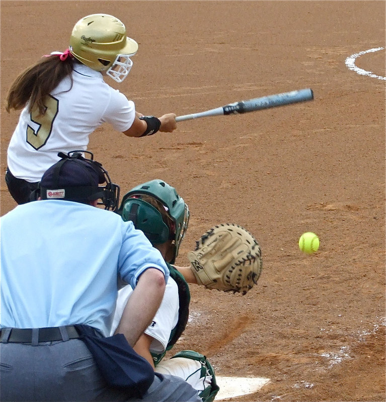 Image: Alyssa connects — Alyssa Richards pounded away at the Lady Tigers.