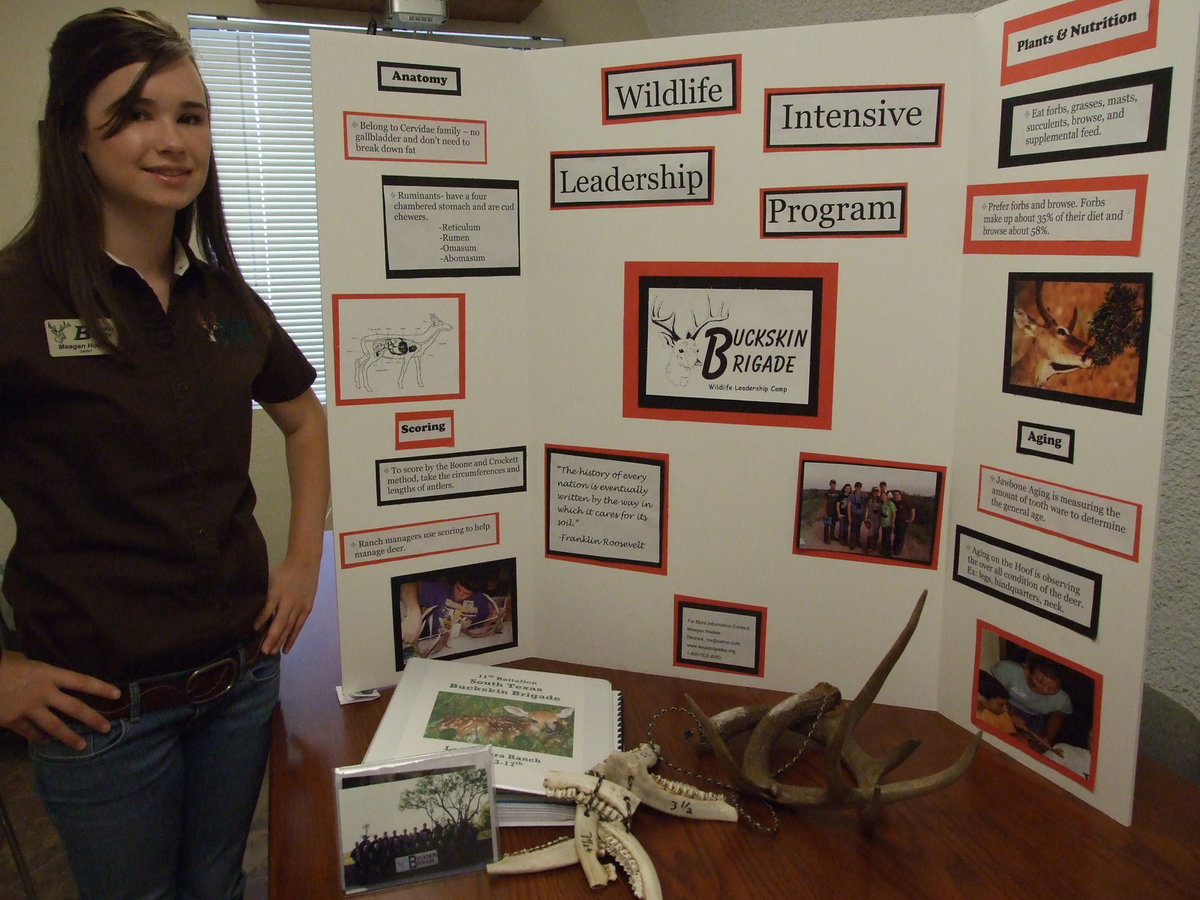 Image: Meagan’s treasures — Local freshman, Meagan Hooker, traveled to Carrizo Springs, Texas this summer and learned about biology, ecology and general conservation. She is wanting to share this information with all of her fellow students at IHS.